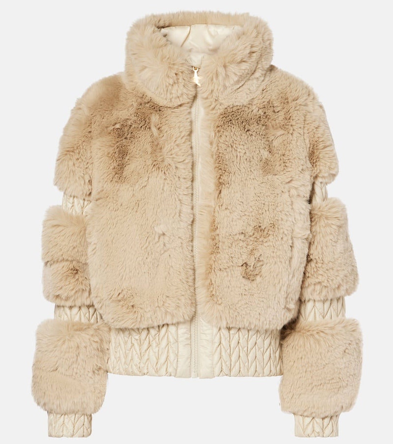 Goldbergh Quilted faux fur ski jacket