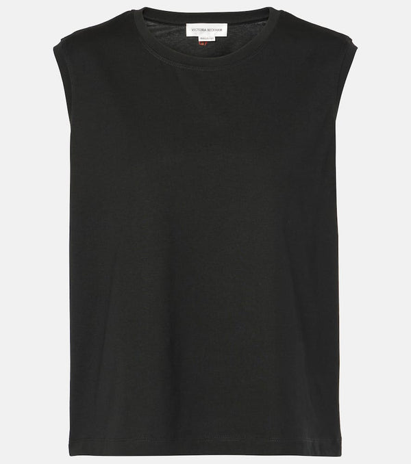 Victoria Beckham Cotton jersey tank top