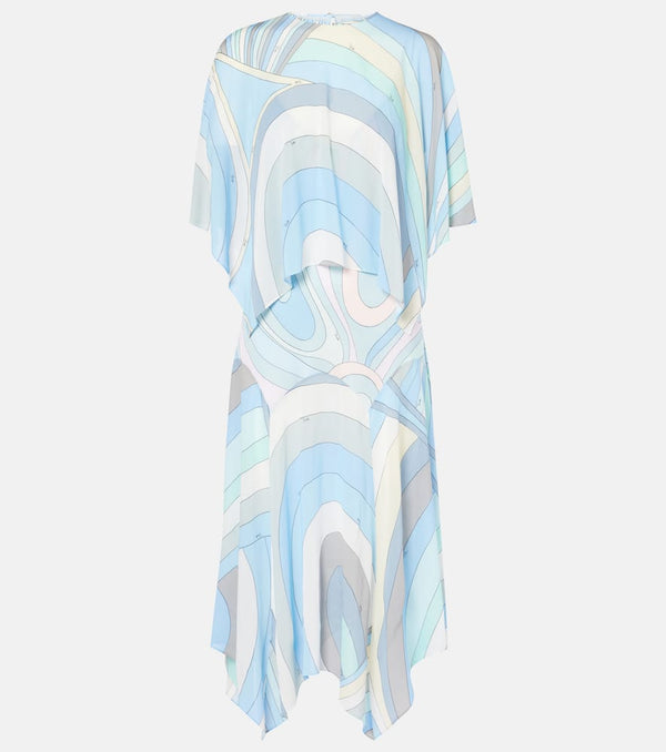 Pucci Iride draped jersey muslin midi dress