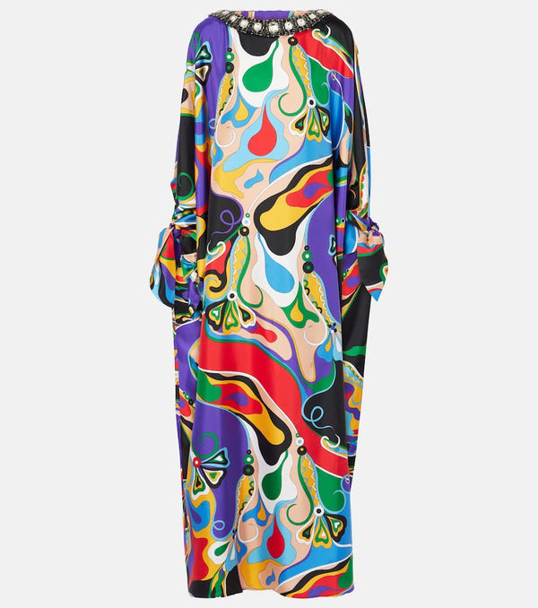 Pucci Orchidee embellished silk kaftan