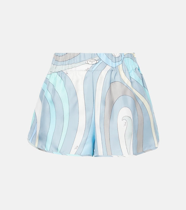 Pucci Iride silk twill shorts