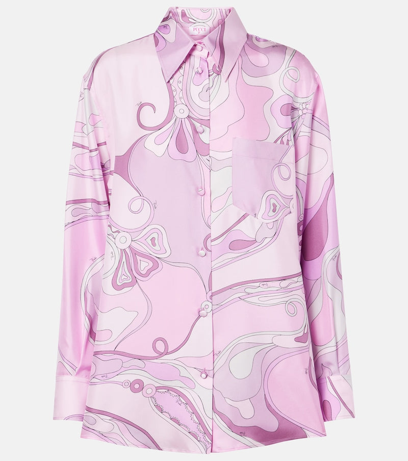 Pucci Orchidee silk twill shirt