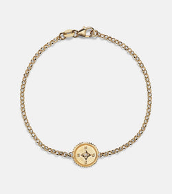 FoundRae Internal Compass 18kt gold bracelet with diamond