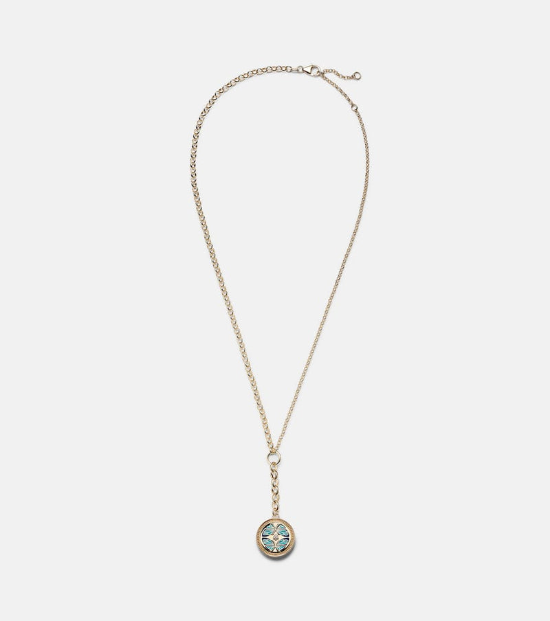 FoundRae Reverie 18kt gold pendant necklace with diamonds