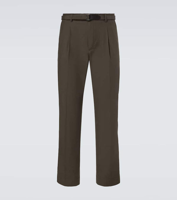 Brioni Madeira cotton and silk straight pants