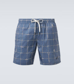 Brioni Printed swim trunks