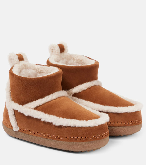 Inuikii Classic Low shearling-trimmed suede snow boots | LYBSTORE