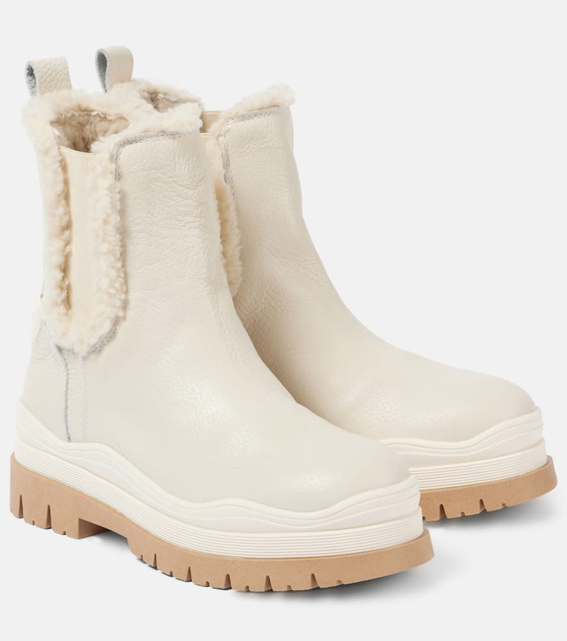 Bogner Arosa 8 shearling-lined leather Chelsea boots