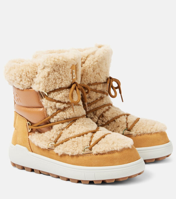 Bogner Chamonix S 10 shearling-trimmed snow boots