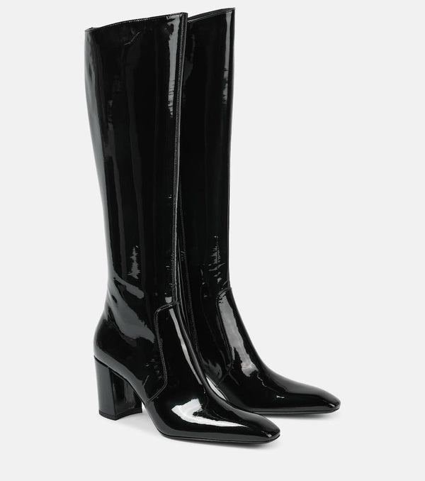 Saint Laurent Lauren 70 patent leather knee-high boots