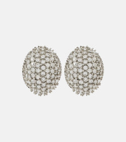 Jennifer Behr Tinsel crystal-embellished earrings