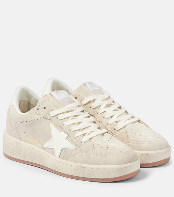 Golden Goose Ball Star 2 leather-trimmed suede sneakers