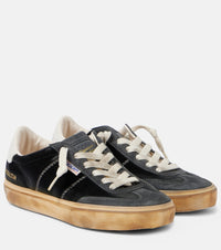 Golden Goose Soul Star suede-trimmed velvet sneakers
