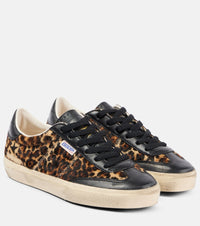 Golden Goose Soul Star leopard-print leather sneakers