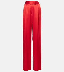 The Sei High-rise silk satin wide-leg pants