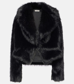 The Sei Faux fur bomber jacket