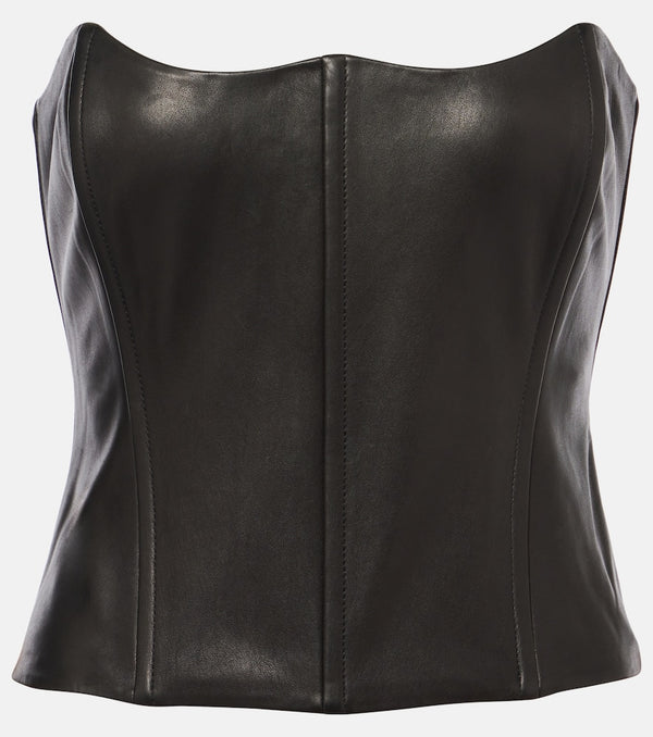 The Sei Leather bustier