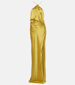 The Sei Draped silk gown