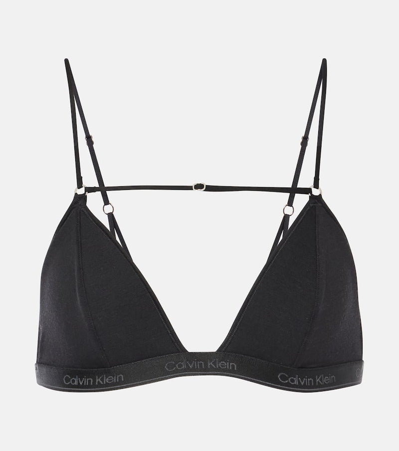 Nensi Dojaka x Calvin Klein triangle bra