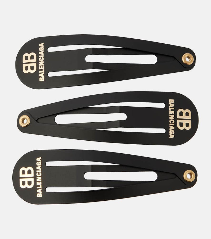 Balenciaga Holli BB set of 3 hair clips