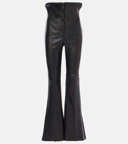 Alexander McQueen High-rise leather pants