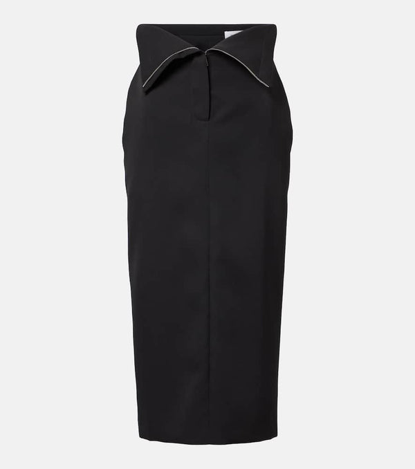 McQueen High-rise wool pencil skirt