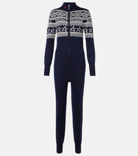 Perfect Moment Wool intarsia bodysuit