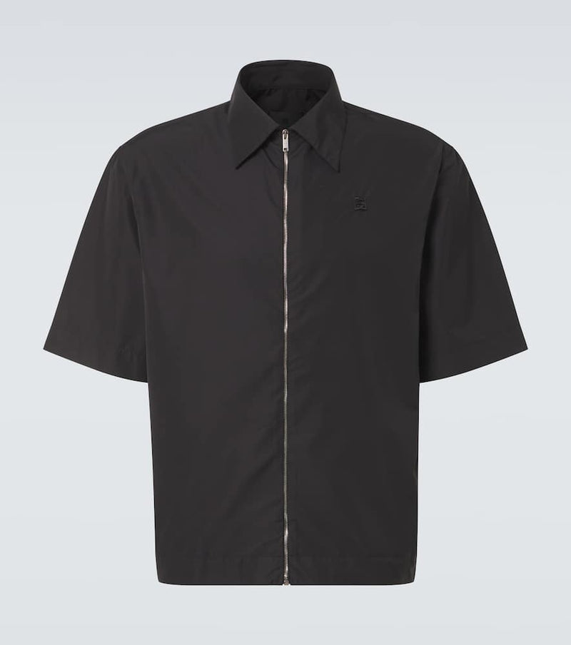 Givenchy 4G zip-up bowling shirt