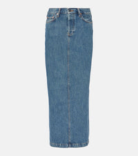 Wardrobe. NYC Denim maxi skirt