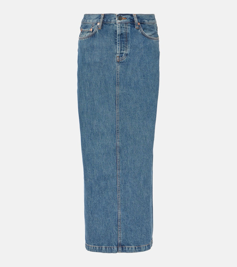 Wardrobe. NYC Denim maxi skirt