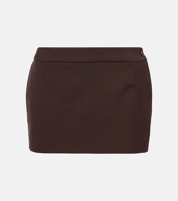 Wardrobe. NYC Low-rise wool miniskirt