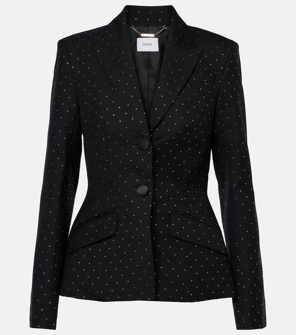 Erdem Polka-dot cotton and wool blazer