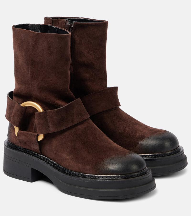 Dorothee Schumacher Suede Softness biker boots