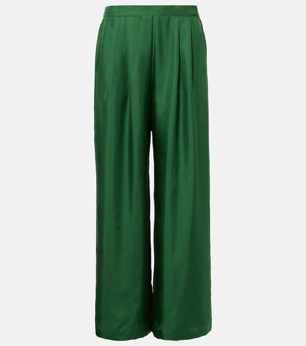 Asceno Isola silk twill wide-leg pants