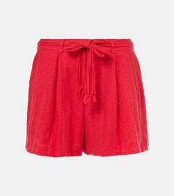 Poupette St Barth Chantal broderie anglaise cotton shorts