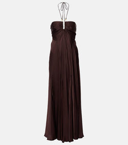 Poupette St Barth Carla beaded maxi dress