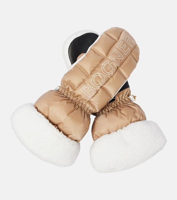 Bogner Sabina shearling ski mittens