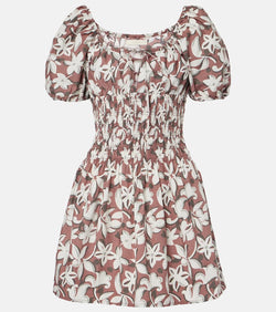 Faithfull Floral cotton poplin minidress