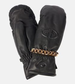 Goldbergh Kendall chain-detail logo mittens