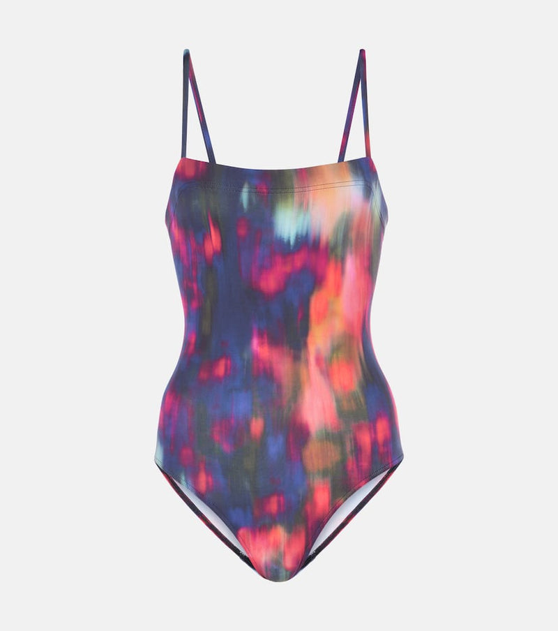 Eres Comete printed sequined swimsuit