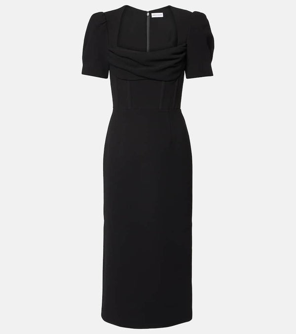 Rebecca Vallance Elora balloon-sleeve midi dress