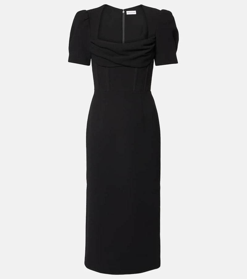 Rebecca Vallance Elora balloon-sleeve midi dress