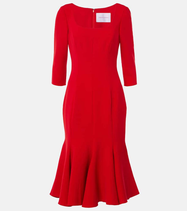 Carolina Herrera Crêpe midi dress