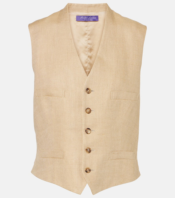 Ralph Lauren Collection Jaiden silk and linen vest