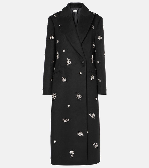 Simkhai Gianni embellished wool-blend coat