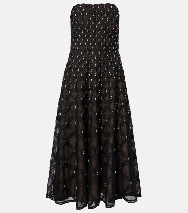 Simkhai Xolani crystal-embellished midi dress