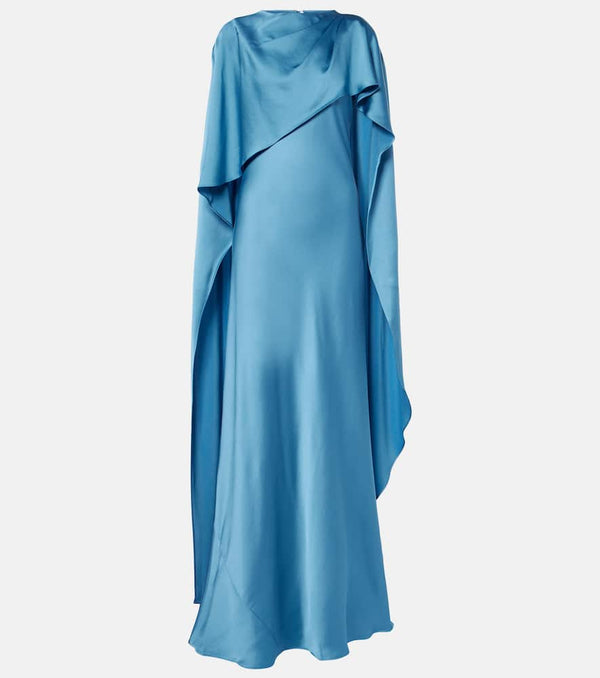 Simkhai Izel caped satin gown