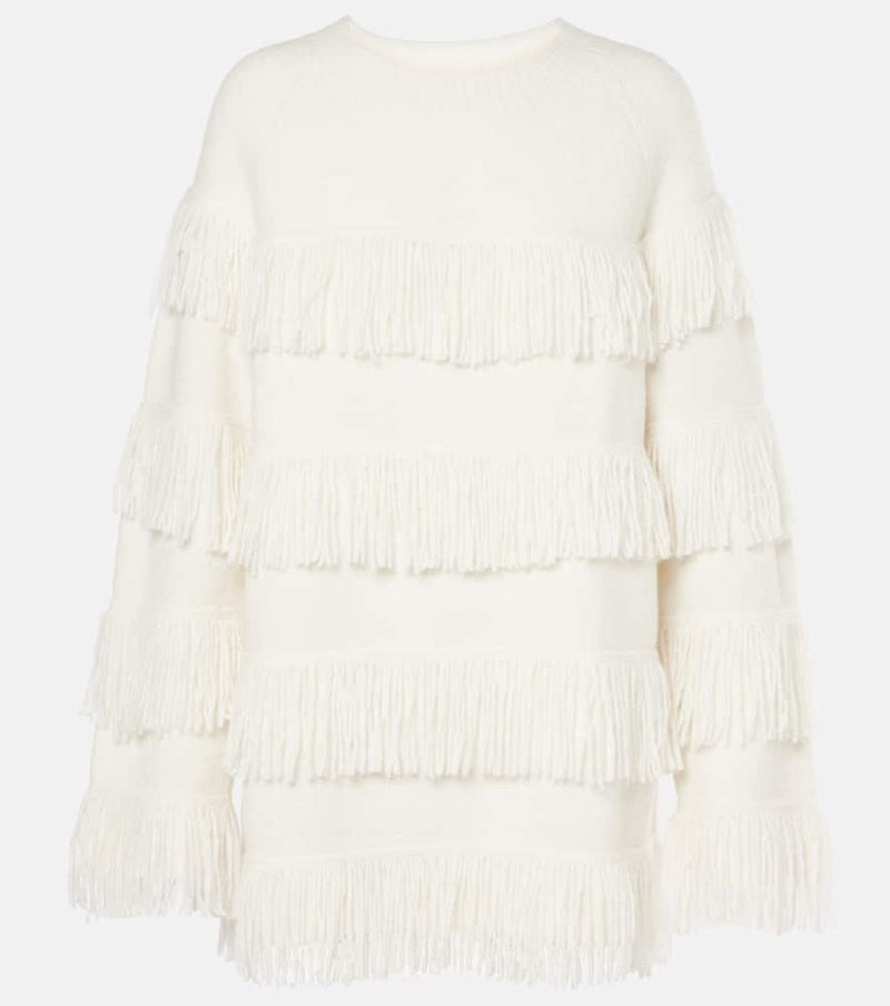 Lisa Yang Agneta fringed cashmere-blend sweater