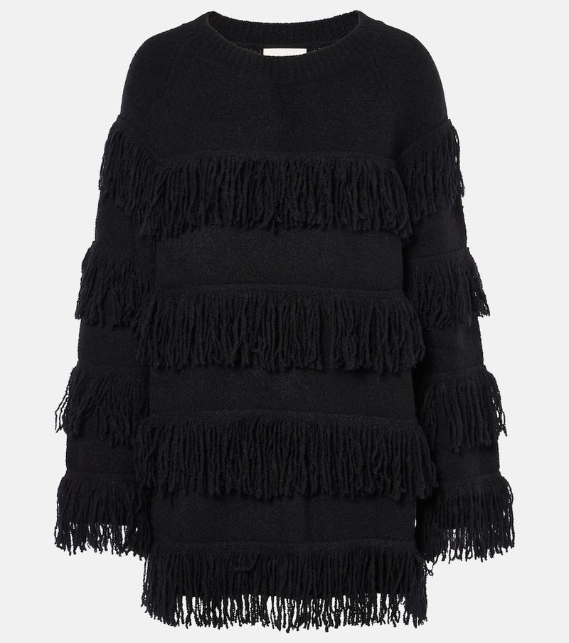Lisa Yang Fringed cashmere-blend sweater