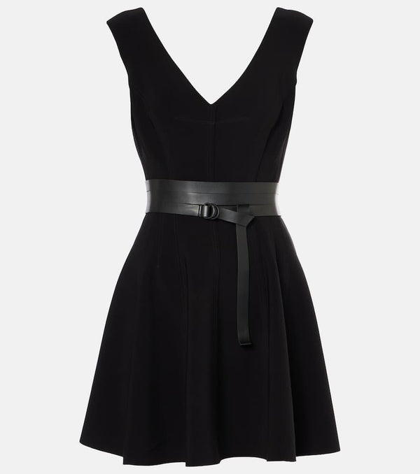 Norma Kamali Grace belted minidress